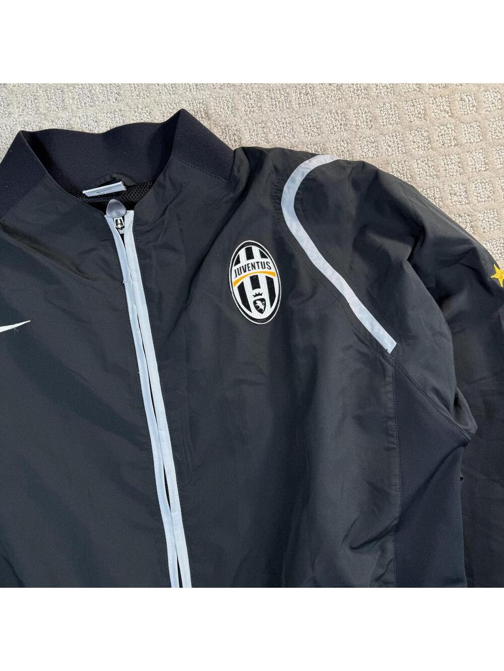 Nike Juventus Track Jacket Black Zip Up Large
